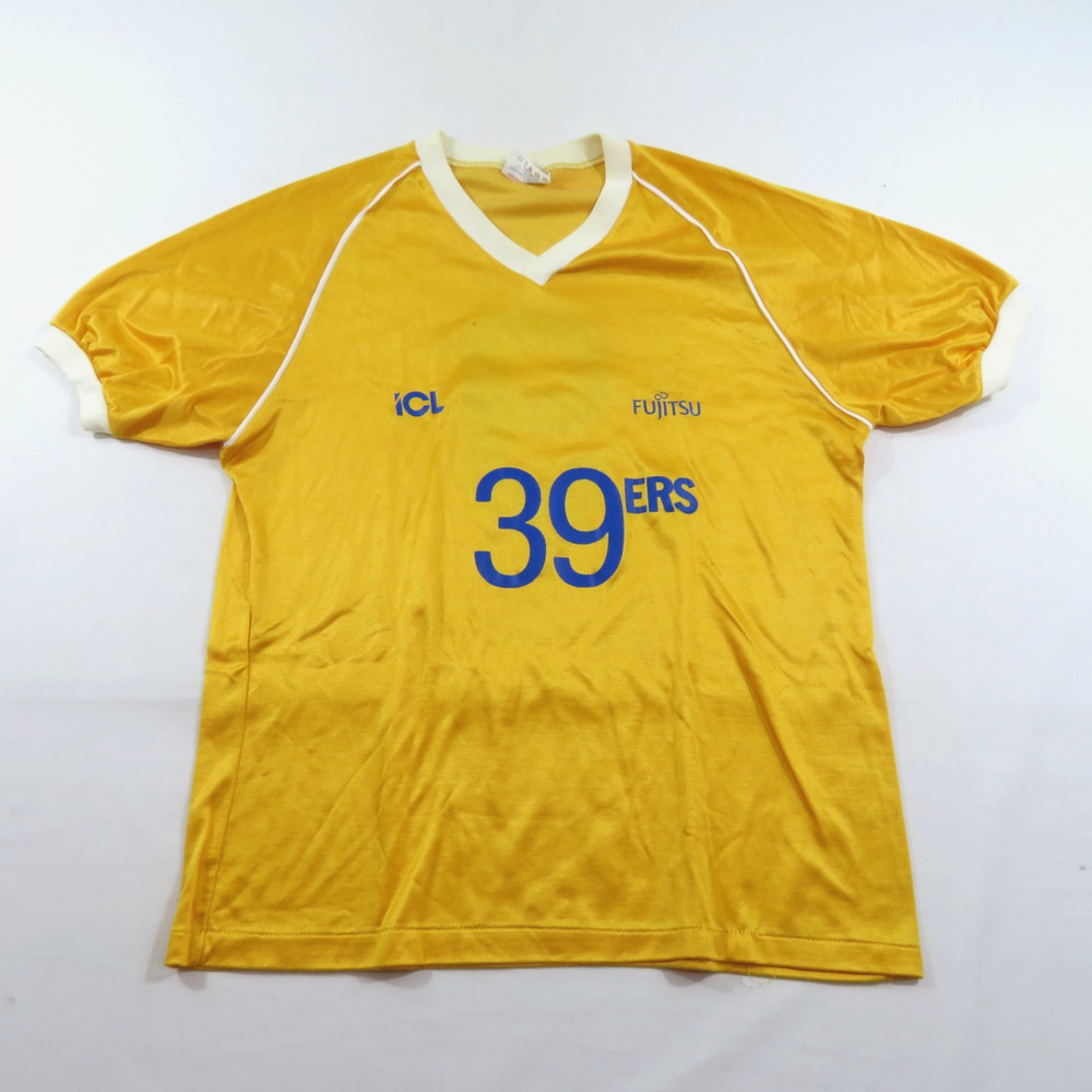 39ers Soccer Jersey Dodgers Brand Gold Blue Sz XL Vintage 1990s